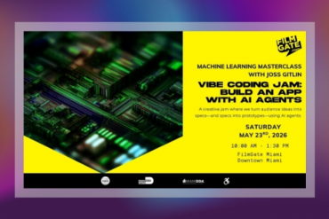 Machine Learning Vibe Coding Jam: Build an App with AI Agents with Joss Gitlin Presented by FilmGate Miami