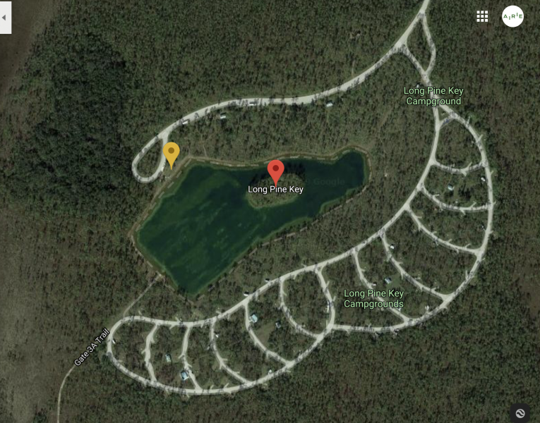 Map of location of Long Pine Key