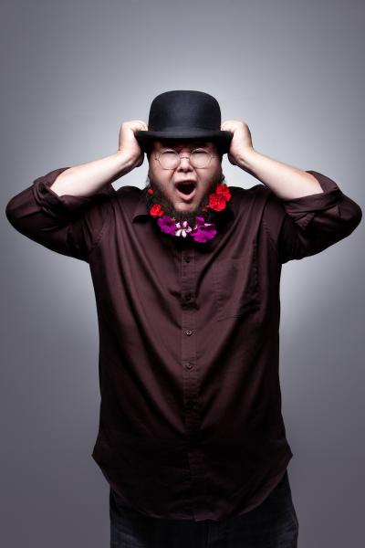 Shane Koyczan with hat